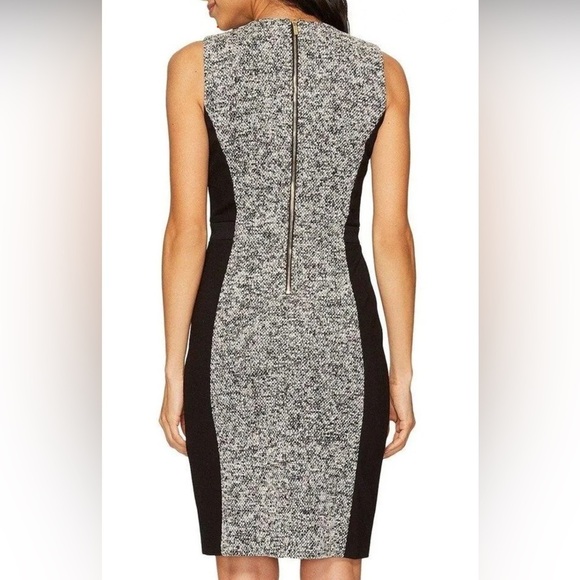 Calvin Klein Black and Gray Midi Dress - Picture 3 of 7